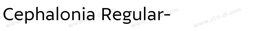 Cephalonia Regular字体转换